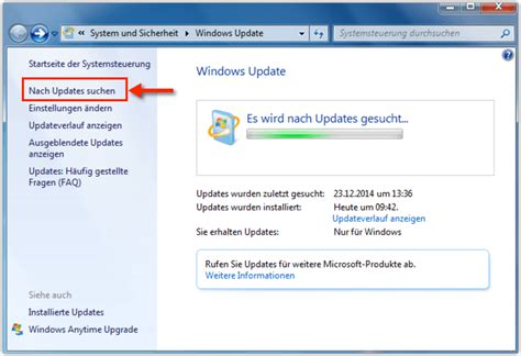updates suchen windows 7